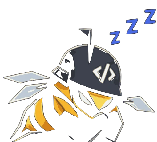 A bee asleep